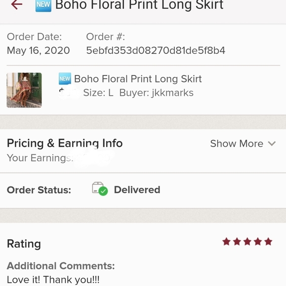 🆕️ Boho Floral Print Long Skirt - Picture 7 of 7